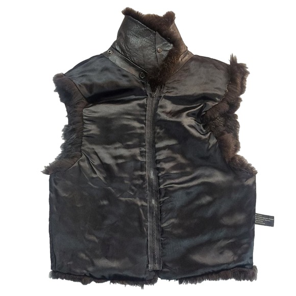Andrew Marc opossum fur vest - Picture 3 of 16
